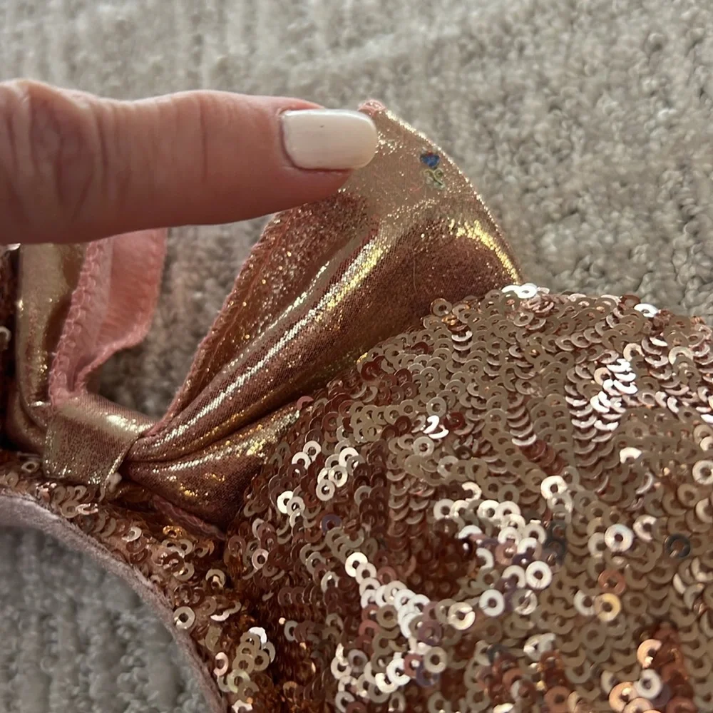 Authentic‎ rose gold rhinestone, Disney ear headband